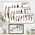 thumbnail image 4 of Designart 'Colourful Boho Art Feather Set X' Bohemian & Eclectic Framed Canvas Wall Art Print, 4 of 5