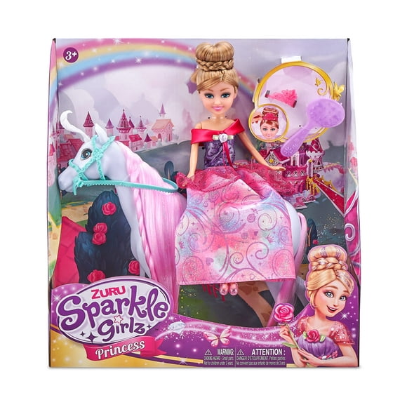 Sparkle Girlz Unis Conceptions Pacifiques 10057: Zuru 10,5" Princesse avec Cheval Playset