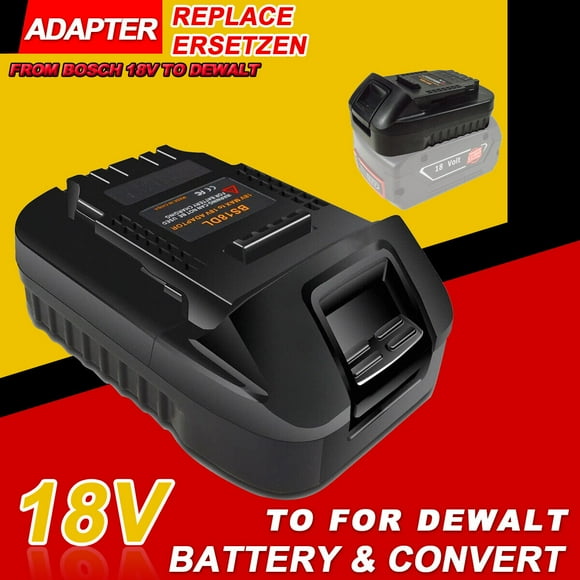Replacement for Dewalt 20V Lithium Battery Adapter for Bosch to Dewalt 20V MAX XR Cordless Tool, Convert Bosch 18V Lithium Battery BAT609 BAT612 to DeWalt 18V/ 20V Lithium Ion Battery DCB200 DCB204