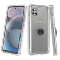 thumbnail image 4 of for LG Motorola G 5G Moto One 5G ACE Ring Kickstand Full Body Built In Screen Protector Clear Phone Case PU Shock Bumper Scratch Guard Skin Wrap Slim Cover, 4 of 4