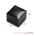 thumbnail image 6 of Oirlv 2.36" Black PU Leather Ring Bearer Box, Wedding Ring Box for Engagement & Proposal, 6 of 10