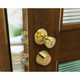 thumbnail image 3 of Design House 780981 Pro Tulip Deadbolt and Entry Door Knob, Polished Brass, 3 of 11