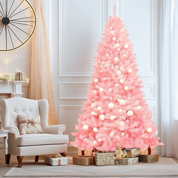 Barara King Christmas Tree,Home Party Christmas Tree Decorations,7.5 Feet Hinged Artificial Christmas Tree Full Fir Tree