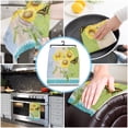 thumbnail image 4 of Cloth Cleaning Towel Wiping Microfiber Accessories Tools Kitchen Household Towels Kitchen Postmark Butterfly Sunflower Flower, 4 of 6