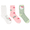 Hello Kitty, variant on & Friends Girls Mid-Crew Socks, 3-Pack, Sizes S/M-M/L
