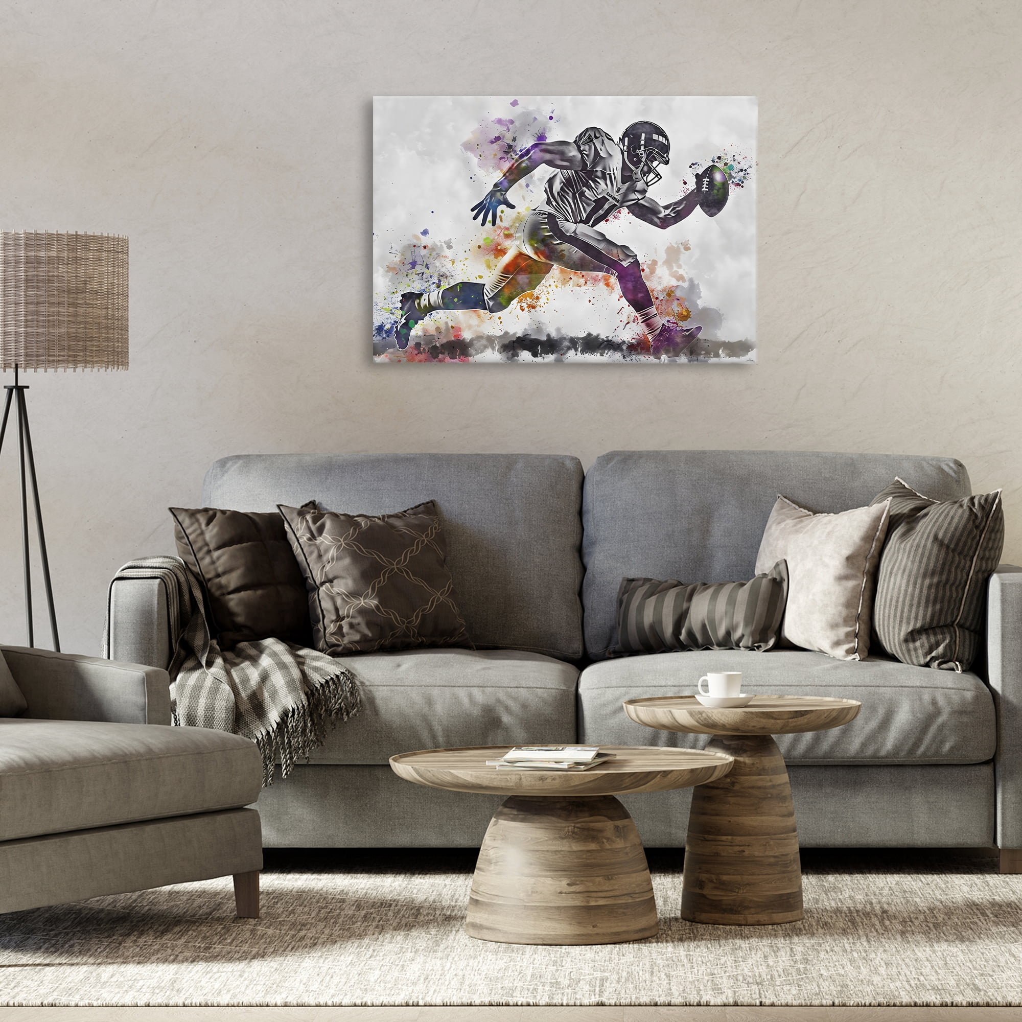 Stupell Industries Endurance Football Sprint Canvas Wall Art, design by Creative Studio