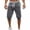 A-Deep Gray1169, variant on SONXAHE Men's Contrast Waist Capri Sweatpants Side Pocket Jogger Fit Athletic Cropped Trousers