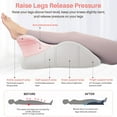 thumbnail image 6 of CJC Memory Foam Wedge Pillow, Multi-Position Body Support Pillow Bed Wedge Pillow for Back, Neck & Leg Support, Pink & Light Gray, 6 of 8
