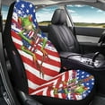 thumbnail image 5 of Binienty Frog American Flag Front Auto Seat Covers Washable Removable Non-Slip Car Bucket Seat Covers Universal for Cars SUV Truck, 2 Pack, 5 of 8