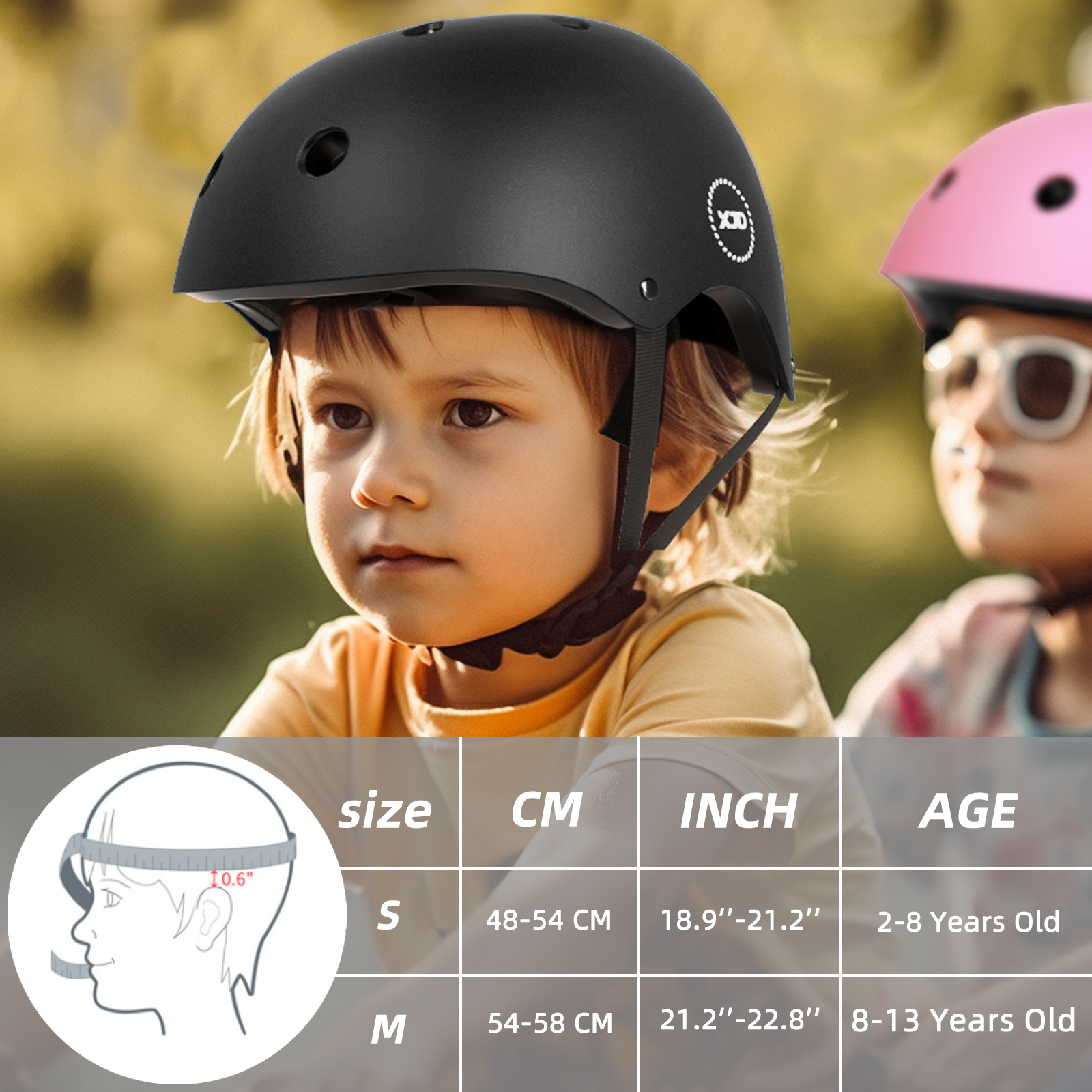 XJD Kids Bike Helmet Multi-Sport Ages 1-13 photo 3