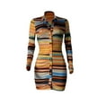 thumbnail image 3 of SAYOO Vestido ajustado de manga larga informal para mujer Vestido corto de un solo pecho con estampado de moda SAYOO  Casual, 3 of 9