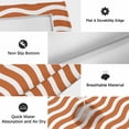 thumbnail image 5 of Orange White Outdoor Rug 4x6 Ft, Non Slip Washable Area Rug, Modern Abstract Waves Water Ripple Striped Patio Rugs Carpet Runner, Large Floor Mat for Indoor/Outdoor Deck Porch Camping, 5 of 8