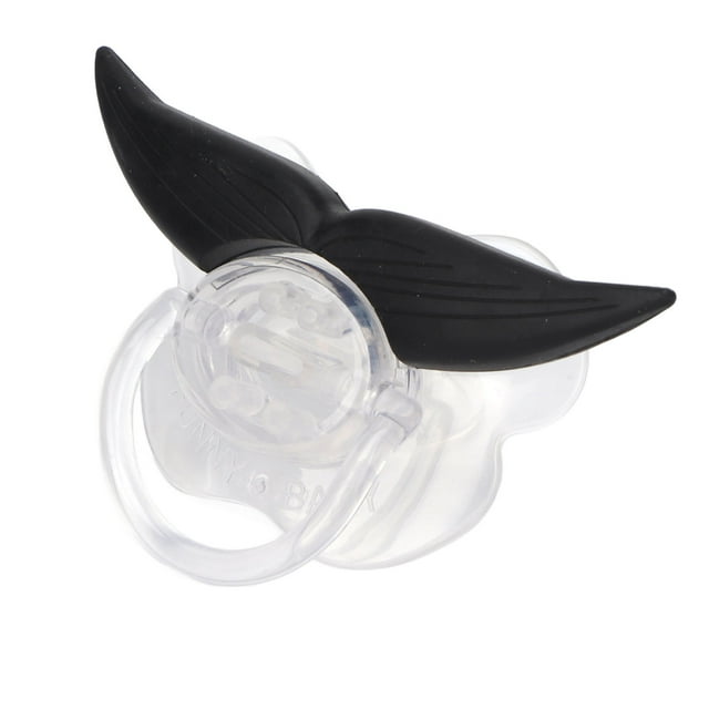 Chupete de bebé con barba, seguro, práctico y portátil, divertido chupete con bigote para sala de estar y guardería.