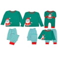 thumbnail image 1 of Ensemble Pyjama de Noël Assorti Pantalons Rayés Pyjama de Père Noël, 1 of 6