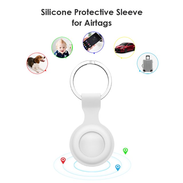 Portable Silicone Cover Anti-Scratch Keychain Cover for Airtags Locator Tracker