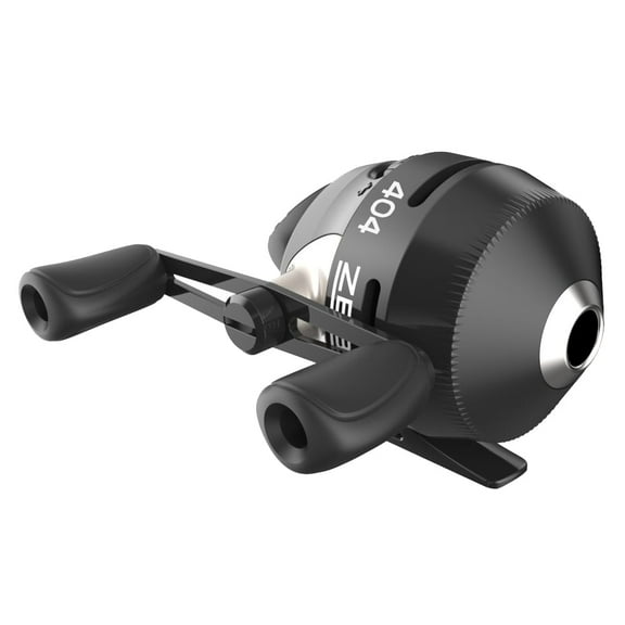 Zebco 404 Spincast Fishing Reel, Size 40 Reel, Right-Hand Retrieve, Built-in Bite Alert, Durable All-Metal Gears, Stainless Steel Pick-up Pin, Black (Clam Packaging)