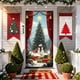 thumbnail image 1 of Cortina Navideña de Poliéster de 35 X 72 Pulgadas con Diseño de Papá Noel | Decoración Navideña Duradera para Puertas, Paredes y Mesas | Fácil de Instalar para Fiestas Navideñas, 1 of 6