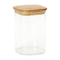 thumbnail image 2 of Storage Containers Square Glass Storage Jar with Sealed Lid for Kitchen Organization and Transparent Glass Jar for Pantry Keeps Grains Fresh and, 2 of 4