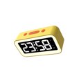 thumbnail image 2 of Reloj despertador digital Yuarrent multifuncional Con espejo LED amarillo, 2 of 6