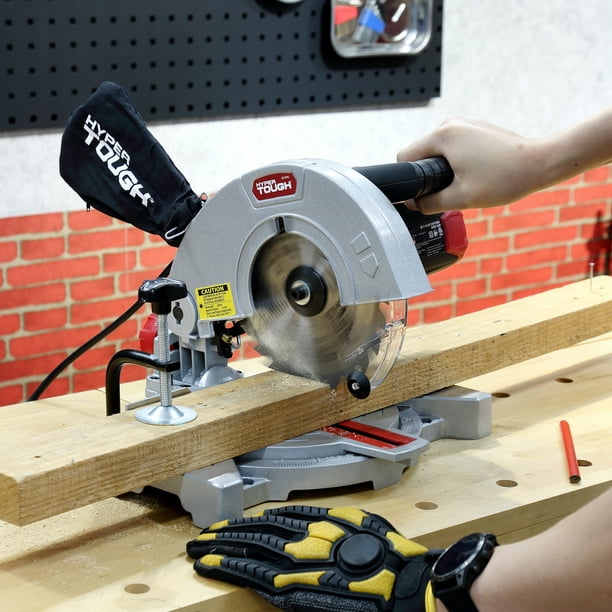 Hyper Tough 7-1/4 Inch 9 Amp Compound Miter Saw, Corded, New