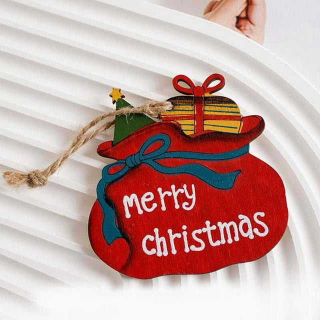 Room Decorations Christmas Tree Decoration Wooden Pendants Girls Room Decor on Clearance