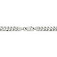 thumbnail image 4 of 925 Sterling Silver 4.5mm Beveled Curb Chain 16 Inch, 4 of 5