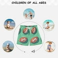 thumbnail image 6 of FORMRS Boys Swim Trunks Quick Dry Mesh Liner Boardshorts Sizes XS-XL, Brown American Footballs, 6 of 7