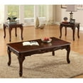 thumbnail image 5 of Furniture of America Alice Solid Wood 3-Piece Coffee Table Set in Dark Cherry, 5 of 7