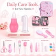 thumbnail image 5 of Byseng 21 in 1 Baby Grooming Kit with Electric Nail Trimmer, Comb, Brush, Nail Clippers, Scissors, Care Tools and Travel Case, Pink, 5 of 10