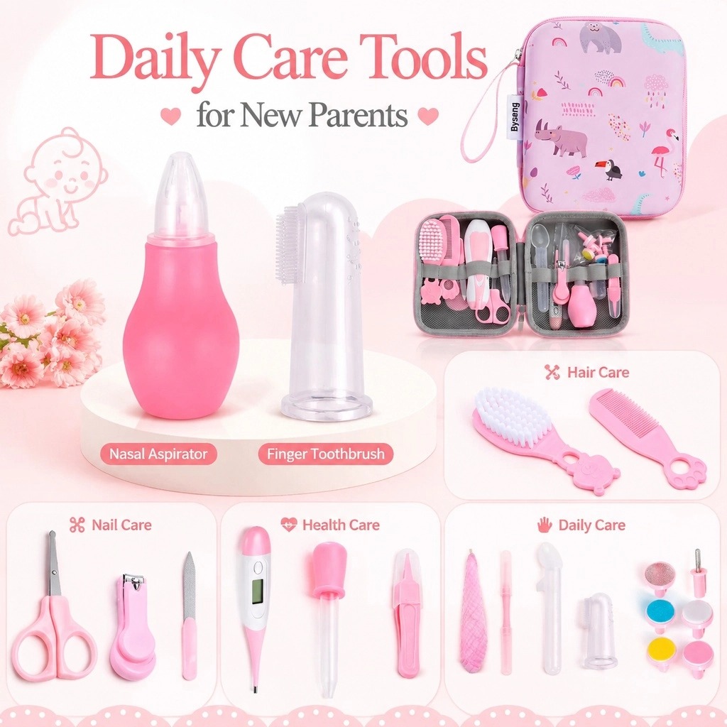 Byseng 21-in-1 Baby Grooming Kit with Electric Nail Trimmer photo 5