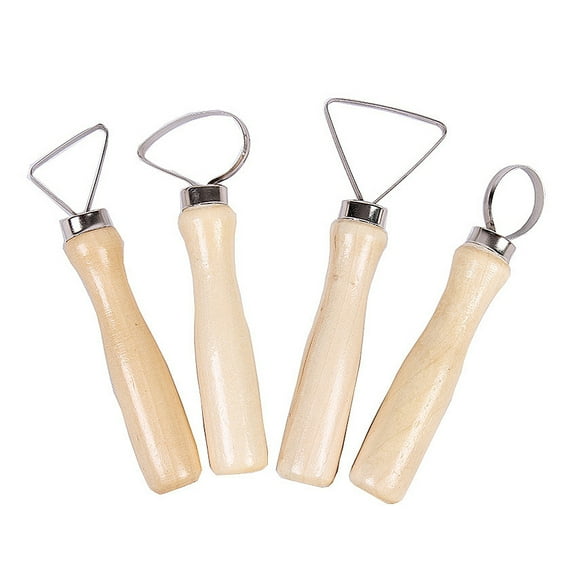 LEORX Ceramic Molding Tools Pottery Dressing Tool Khaki 10Pcs