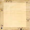 thumbnail image 1 of Ahgly Company Indoor Square Contemporary Sun Yellow Solid Area Rugs, 8' Square, 1 of 6