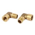 thumbnail image 2 of Unique Bargains 6 Pcs 1/8BSP x 1/8BSP Filetage Mâle à Femelle Connecteur de Couplage à Angle Droit, 2 of 2