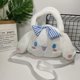 thumbnail image 1 of Sanrio Cinnamoroll-Bolso de mano de felpa para niña, cartera de mano Kawaii de dibujos animados, bolso de hombro para llaves, monedero, juguete, regalo de cumpleaños, 1 of 4
