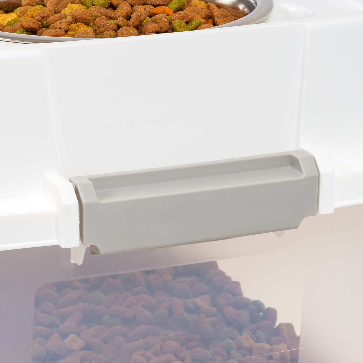 IRIS 47 Lbs. Airtight Pet Food Container | Dog - Cat Food Storage Bin | Treat Box with Bowls