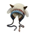 thumbnail image 4 of Gorro de invierno para mujer, resistente al frío, bonito y moderno, para niñas, gorro para esquiar en la calle. Blanco, 4 of 8