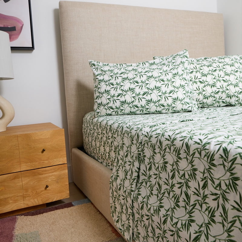 Calabria 100% Cotton 4-Piece Full Flannel Sheet Set