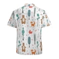 thumbnail image 3 of High Quality Hawaiian Shirts for Men Short Sleeve Aloha Beach Shirt Floral Summer Casual Button Down Shirts Blouses 29V5AP, 3 of 7