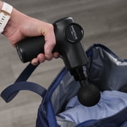 Spa Sciences SMARTGUN Massage Gun, Pro Therapeutic with 4 Heads, 8 Speed, Rechargeable, Black