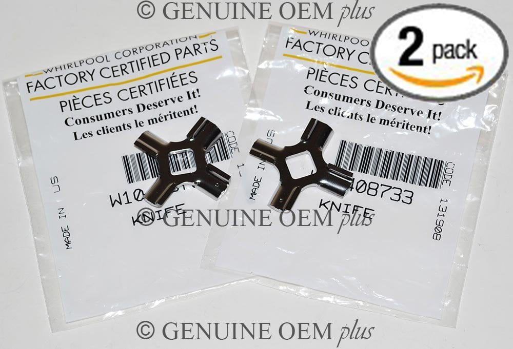 KitchenAid Food Grinder Blade 2 Pack, AP5669553, PS6883726, WPW10408733