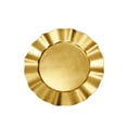 thumbnail image 2 of Decorative Wave Brim Border Charger Plate, 13" Round Holiday Tabletop Charger Plate For Dining, Wedding, Party, Event in Brushed Metallic Gold (1 pc), 2 of 2