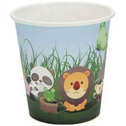 Hippity Hop Jungle Theme Paper Cups Disposable Cups and Glasses for birtdhay Decoration, Theme Decoration, boy or Girl, Party Tableware and Cutlery (Pack of 10)