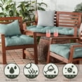 thumbnail image 6 of Greendale Home Fashions Tufted Outdoor 20'' x 20'' Seat Cushion, Seaglass, 6 of 7