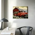 thumbnail image 4 of Fenyluxe  Farmhouse Old Truck Wall Art, Farmhouse Canvas Wall Art, Old Barn Pictures Wall Art, Country Vintage Pickup Truck Canvas Prints 20x16in, 4 of 6