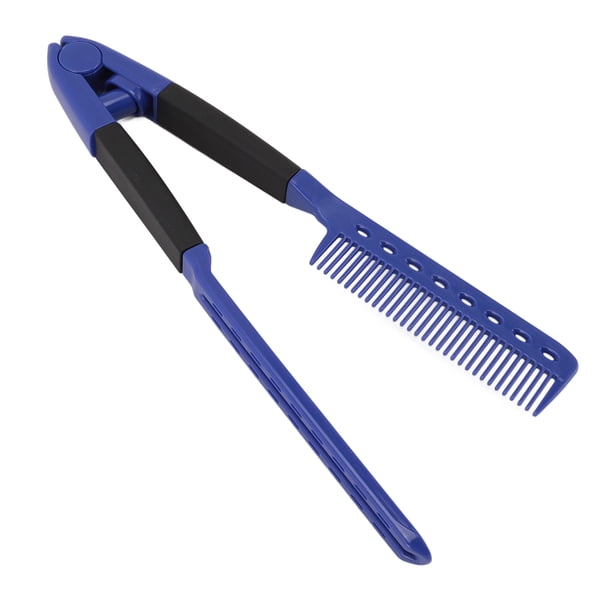 Peine Alisador De Pelo En Forma De V, Peine Alisador De Peluquería Resistente Al Calor, Control Antiestático Y Rizado Para Salón