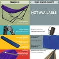 thumbnail image 2 of Tranquillo Adjustable Hammock Stand / Collapsible Hammock with Stand – Picnic Hammock Stand and 2 Layered Polyester Hammock Net for 2 Persons with Carry Bag - Supports up to 550lbs, Purple, 2 of 8