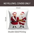 thumbnail image 2 of LALILO Throw Pillow Covers Cute Couple Mr And Mrs And Mrs Santa Cushion Cover 18" x 18", 442 Pack, 2 of 6