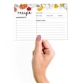 thumbnail image 2 of Inkdotpot 4x6 Inch Recipe Cards (Set of 50) , Thick Double Sided Premium Card Stock- Modern Style White Recipe Notecards for Weddings- Bridal- Baby Shower - veggies & fruits Theme, 2 of 6