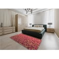 thumbnail image 4 of Ahgly Company Indoor Square Patterned Crimson Red Area Rugs, 3' Square, 4 of 6