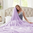 thumbnail image 4 of Cooling Blankets, Queen Size 100% Bamboo Blanket for All-Season, Cooling Blankets Absorbs Body Heat to Keep Cool on Warm Night, Ultra-Cool Lightweight Blanket for Bed, 4 of 9